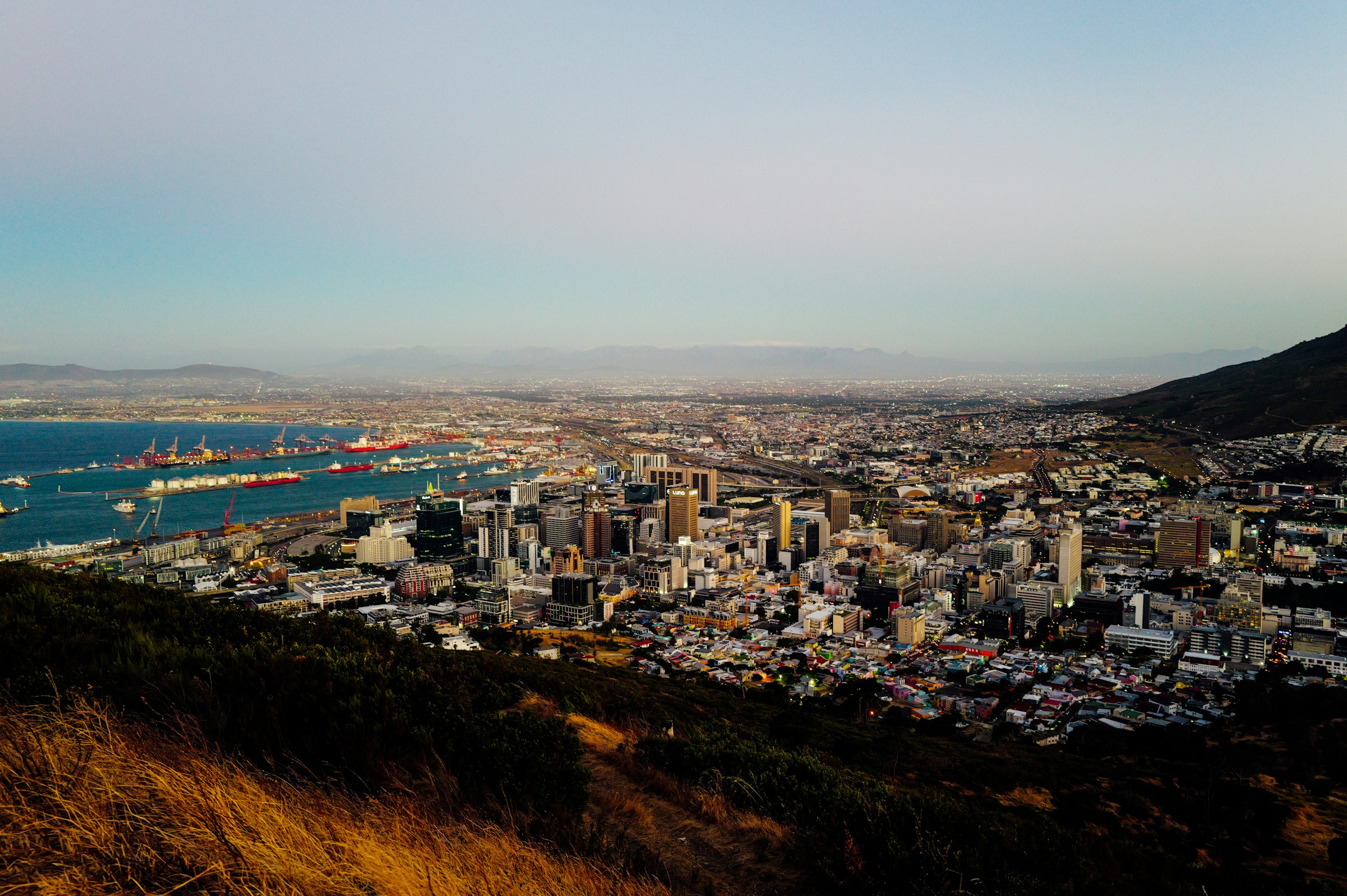 Cape Town, South Africa waterfront and harbor